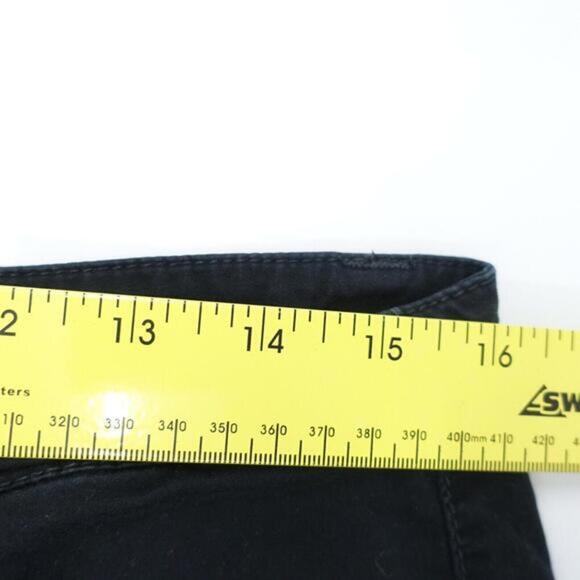 Style & Co. Cropped Jeans Women's 8 Black Stretch Denim Dark Wash Straight Leg - Picture 6 of 7